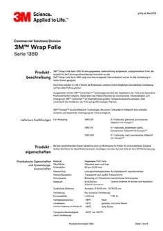 3M™ Wrap Folie 1380-S12 Satin Black (1,52m x 25m)