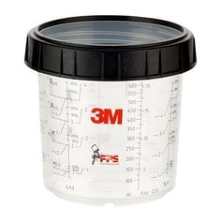 3M™ PPS™ Außenbecher mit Schraubring, Standard, 650 ml, 16001