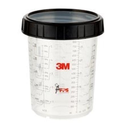 3M™ PPS™ Außenbecher mit Schraubring, Groß, 850 ml, 16023