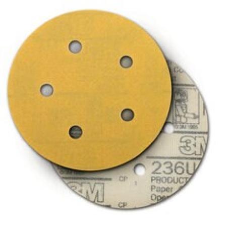 3M Xtract™ Papierschleifscheibe 236U, 152 mm, P400, multihole