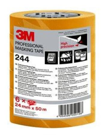 3M™ Super Malerabdeckband 244, 24 mm x 50 m, 6 Rollen/Packung