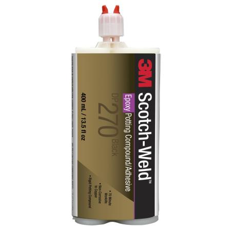 3M™ Scotch-Weld™ 2-Komponenten-Konstruktionsklebstoff auf Epoxidharzbasis DP270 Schwarz, 400 ml