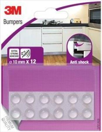 3M™ Anti-shock Bumper 12 Bumpers Clear 10 mm