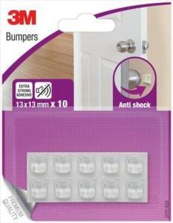 3M™ Anti-shock Bumper 10 Bumpers Clear 13 mm x 13 mm