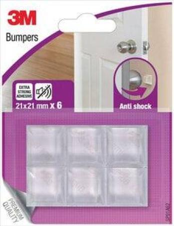 3M™ Anti-shock Bumper 6 Bumpers Clear 21 mm x 21 mm