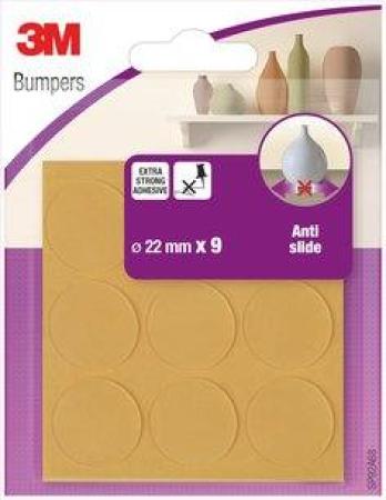 3M™ Anti-slide Bumpers 9 Bumpers Clear 22 mm