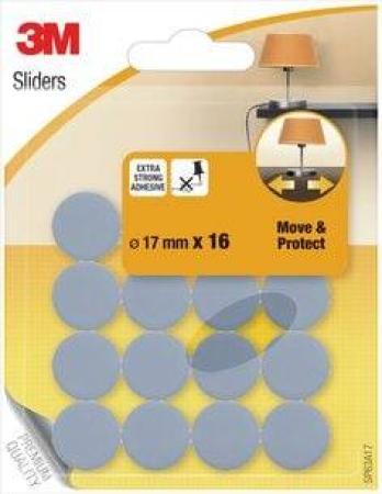 3M™ Move & Protect Sliders 16 Sliders Grey 17 mm