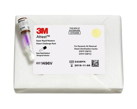 3M™ Attest™ Super Rapid Bio-Indikatoren und Prüfpackungen, Dampf, 1496V