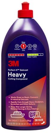3M™ Perfect-It™ Gelcoat Schleifpaste für starken Abtrag, 946 ml, 36102E