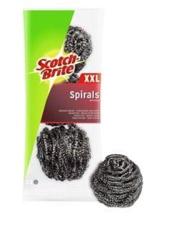 Scotch-Brite® Edelstahl-Spirale XXL ISX3, silber, 3er Pack
