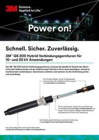 3M™ 93-AK 230-1/C QS200 Verbindungsgarnitur, Hybrid, 1 Leiter, 12/20 kV, 1x 400 - 630 mm², Schraubverbinder