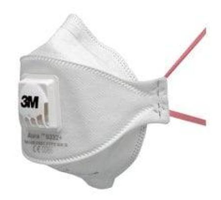 3M™ Aura™ Partikelmaske, FFP3, mit Ventil, 9332+
