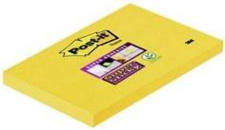 Post-it® Super Sticky Notes 655-S, 127 x 76 mm, narzissengelb, 1 Block à 90 Blatt