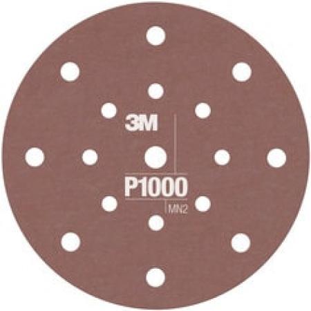 3M™ Hookit™ Flexible Schleifscheibe 270J, 150 mm, 17-fach gelocht, P1000, 34803