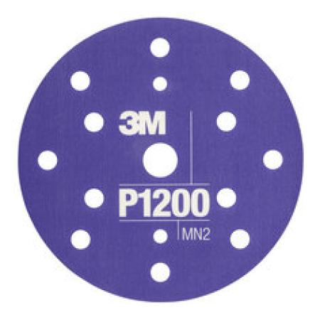 3M™ Hookit™ Flexible Schleifscheibe 270J, 150 mm, 15-fach gelocht, P1200, 34422