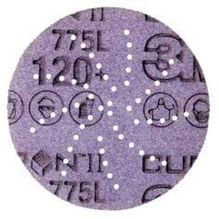 3M™ Cubitron™ II Hookit™ Filmscheibe 775L, 75 mm, 120+, multihole
