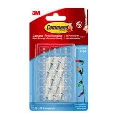 Command™ Mini  transparente Dekorations-Clips 17026CLR