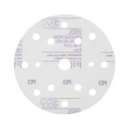3M™ Hookit™ Schleifscheibe 260L, 150 mm, 15-fach gelocht, P1000, 51055