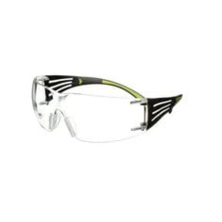 3M™ SecureFit™ 400 Reader Schutzbrille, schwarz/grüne Bügel, Antikratz-/Anti-Fog-Beschichtung, transparente Scheibe mit +2,5 Stärke, SF425AS/AF-EU, 20 pro Packung