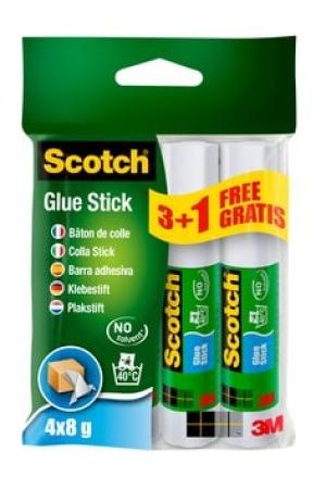 Scotch® Permanent-Klebestift, 3 Stifte + 1 GRATIS, 8 g