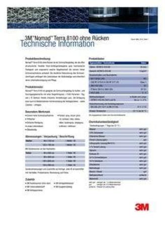 3M™ Nomad™ Terra 8100 Schmutzfangmatte, Grau, 914 mm x 9 m, 1 Matte / Karton
