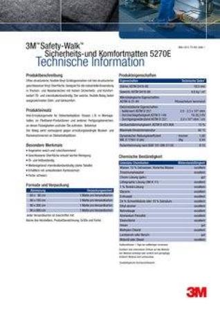 3M™ Safety-Walk™ Stehkomfortmatte 5270E, Schwarz, 914 mm x 6 m, 1 Matte / Karton