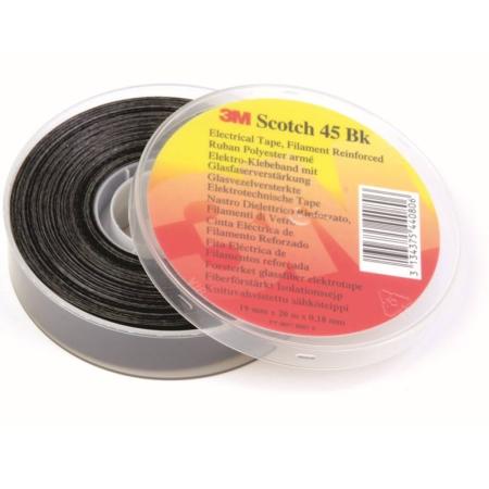 3M™ ET 45BK Polyesterfolie, glasfaserverstärkt, Schwarz, 760 mm x 55 m x 0.2 mm, Log-Rolle