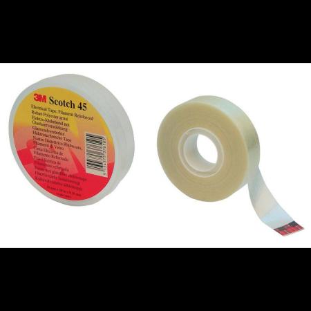 Scotch® 45 Glasfaserverstärktes Polyesterband, Transparent, 19 mm x 20 m, 0,2 mm