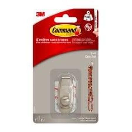 Command™ Timeless Universalhaken S, klein, in gebürstetem Nickel, 17062BN
