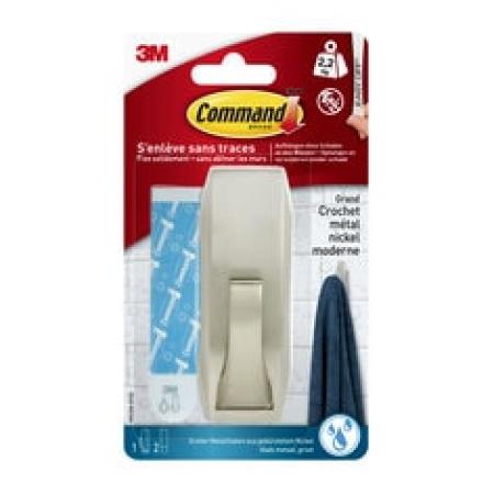 Command™ Handtuchhalter für Badezimmer BATH42-MB-ESFPL, Mattschwarz, 1 Handtuchhalter + 4 Streifen