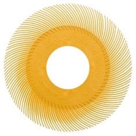 Scotch-Brite™ Radial Bristle Brush BB-ZB Einzelsegment, gelb, 152,4 mm, P80, Typ C (Nachfüllpackung)