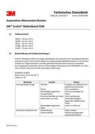 Scotch® Abdeckband 2328, Cremeweiß, 30 mm x 50 m, 06310