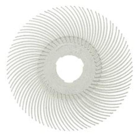 Scotch-Brite™ Radial Bristle Brush BB-ZB Einzelsegment, weiß, 193,5 mm, P120, Typ C (Nachfüllpackung)
