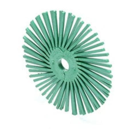 Scotch-Brite™ Radial Bristle Brush RB-ZB, grün, 76,2 mm x 9,5 mm, P80, Typ A