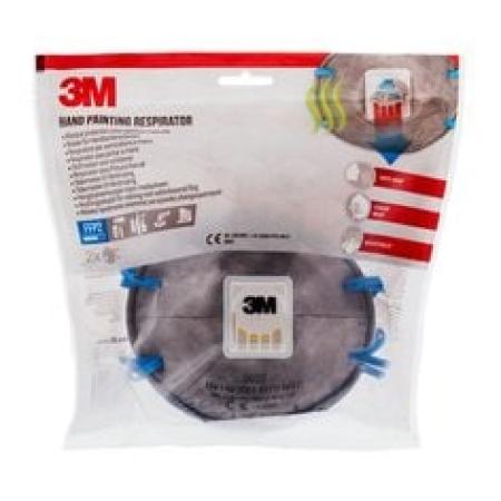 3M™ Aura™ Maske für Handlackierarbeiten 9922, FFP2, mit Ventil, 2 pro Packung