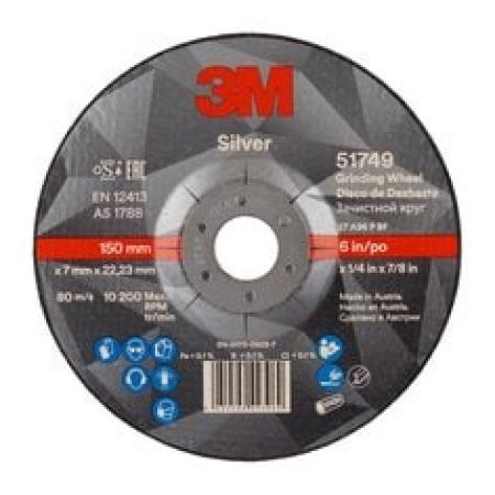 3M™ Silver Schruppscheibe, T27, 150 mm x 7 mm x 22 mm