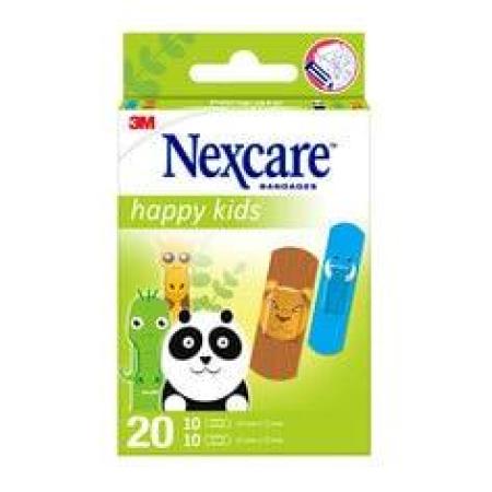 Nexcare™ Kinderpflaster Happy Kids Animals, assortiert, 20/Packung