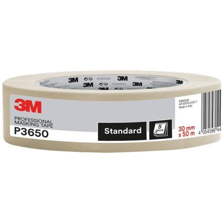 3M™ Malerkreppband P3650, 30 mm x 50 m, 1 Rolle/Packung