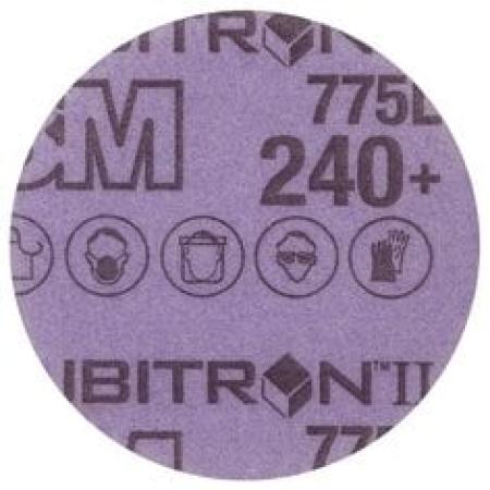 3M™ Cubitron™ II Hookit™ Filmscheibe 775L, 75 mm, 240+, ungelocht
