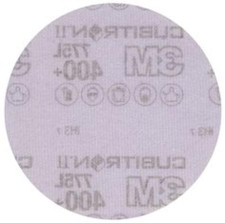 3M™ Cubitron™ II Hookit™ Filmscheibe 775L, 125 mm, 400+, ungelocht