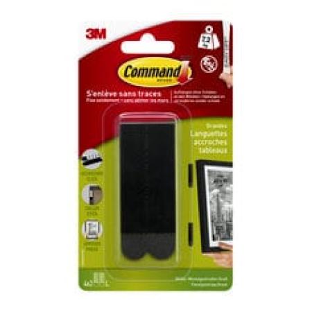 Command™ Bilder-Montagestreifen 17206BLK, Größe: L, schwarz, 4 Sets, 7,2 kg