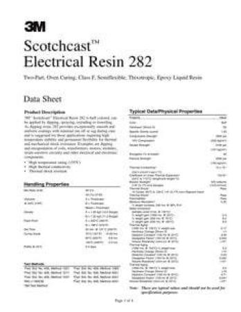 3M™ Scotchcast™ 282 Epoxid-Flüssigharz, Creme, Teil A+B, 0,45 kg