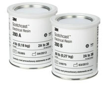 3M™ Scotchcast™ 280 Epoxid-Flüssigharz, Gelblich Transparent, Teil A+B, 5,44 kg