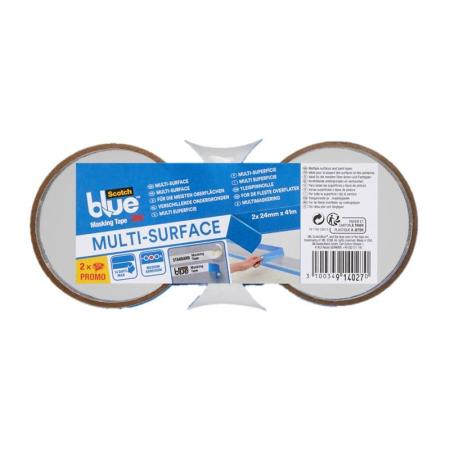ScotchBlue™ Malerabdeckband "Multi-Surface" 2090,  24mm x 41m, 2 Rollen je Pack
