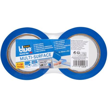 ScotchBlue™ Malerabdeckband  "Multi-Surface" 2090,  48mm x 41m, 2 Rollen je Pack