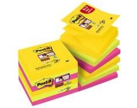 Post-it® Super Sticky Z-Notes, RIO DE JANEIRO Collection, 9 Blöcke + 3 GRATIS, 76 x 76 mm, 100% PEFC SGSCH-PEFC-COC-110078