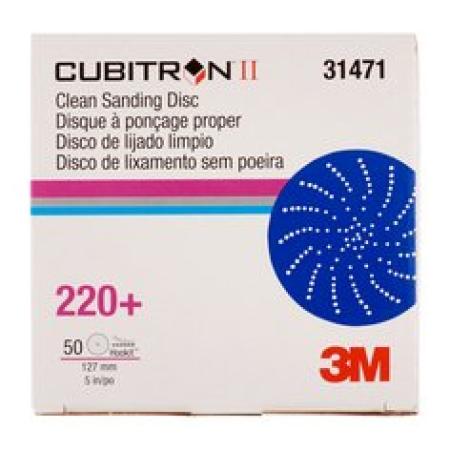 3M™ Cubitron™ II Hookit™ Schleifscheibe 737U, 125mm, Multihole, 220+, 31471