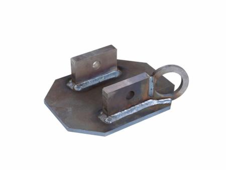 3M™ DBI-SALA® Uni-Anschlageinrichtung für beengte Räume aus blankem Stahl mit Zugband, 8517412