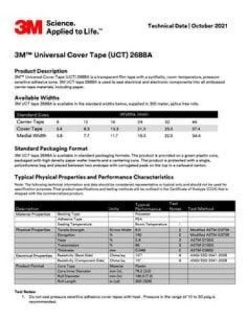 3M™ 2688A Universal Abdeck-Klebeband, 13,3 mm x 300m, 2D Pack-Rolle