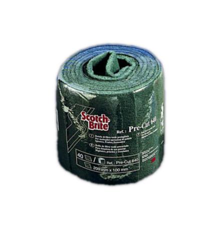 3M™ Scotch-Brite™ Handpad Rolle 640, 200 mm x 4 m, 40 Pads/Rolle, 6 Rollen/Karton